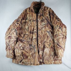 Whitewater Outdoors Ducks Unlimited Mens Camo Hunting Jacket Wetlands Insulated